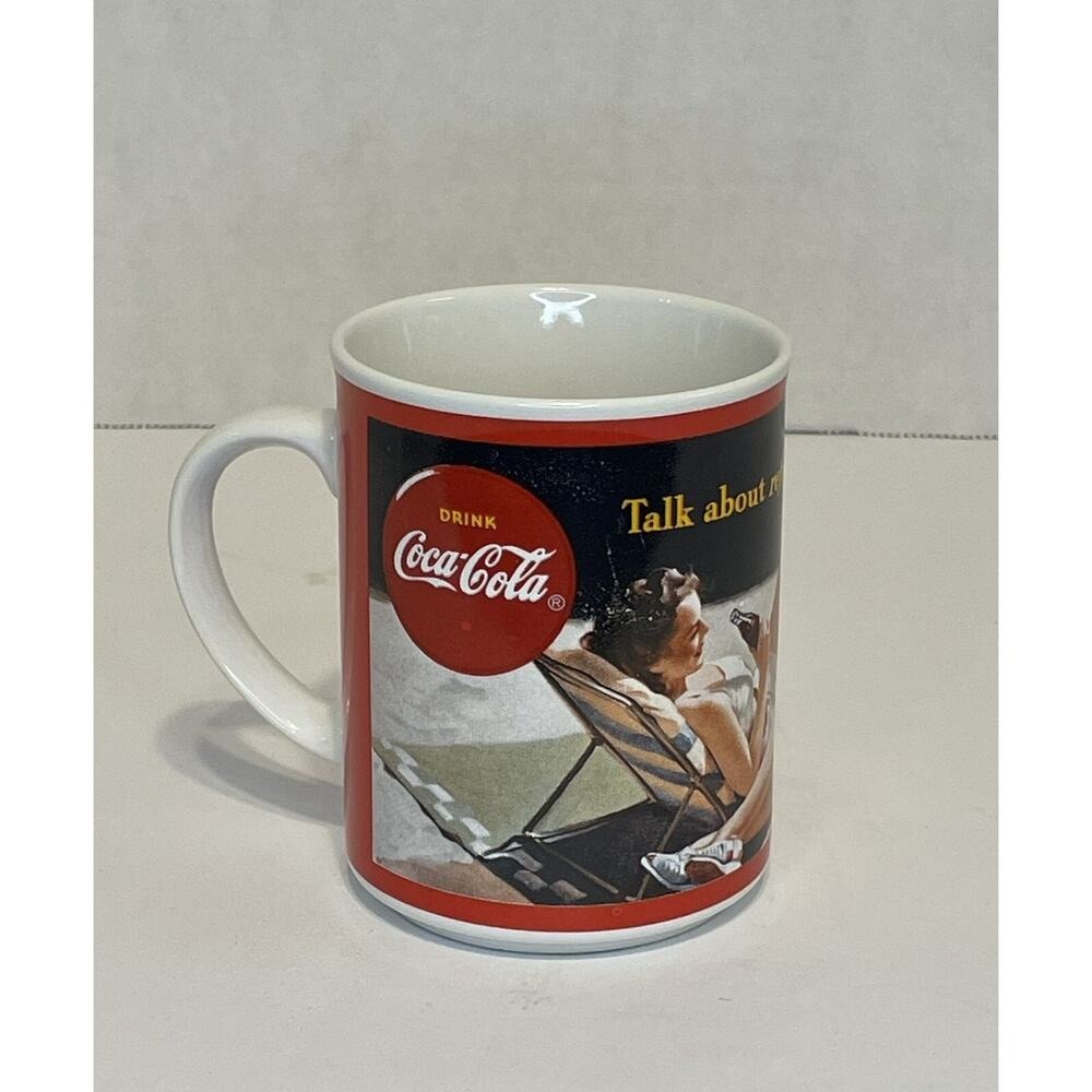 Coca Cola Retro Summer Beach Mug Vintage Advertising Collectible